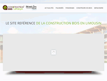 Tablet Screenshot of constructionboislimousin.com